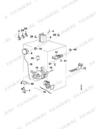 Взрыв-схема стиральной машины Arthurmartinelux AW1002T - Схема узла Electrical equipment 268